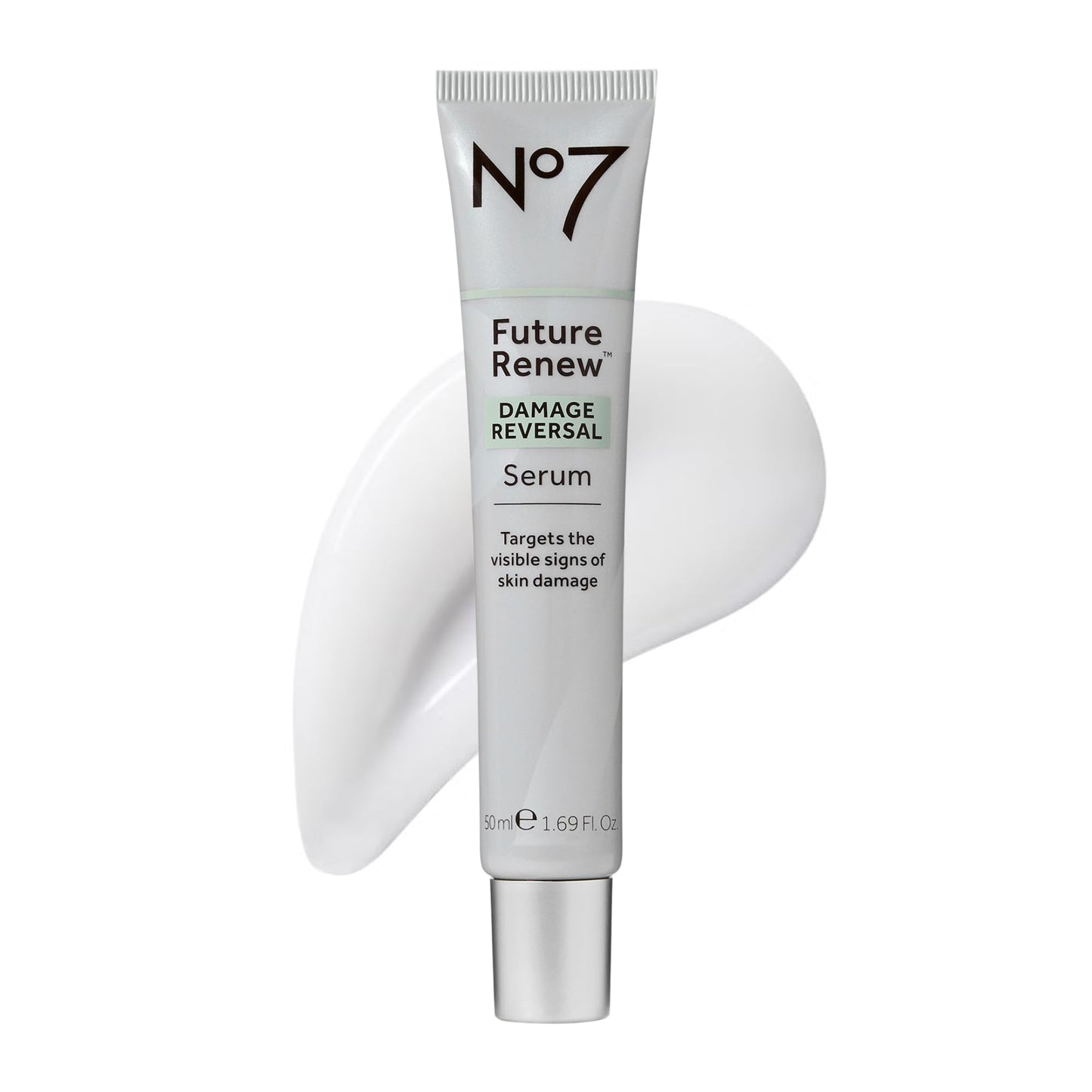 No7 Future Renew Damage Reversal Face Serum - Fast-Absorbing Peptide Serum to Help Visibly Reduce Fine Lines & Wrinkles - Enriched with Hyaluronic Acid & Niacinamide to Combat Dryness (1.69 Fl Oz)