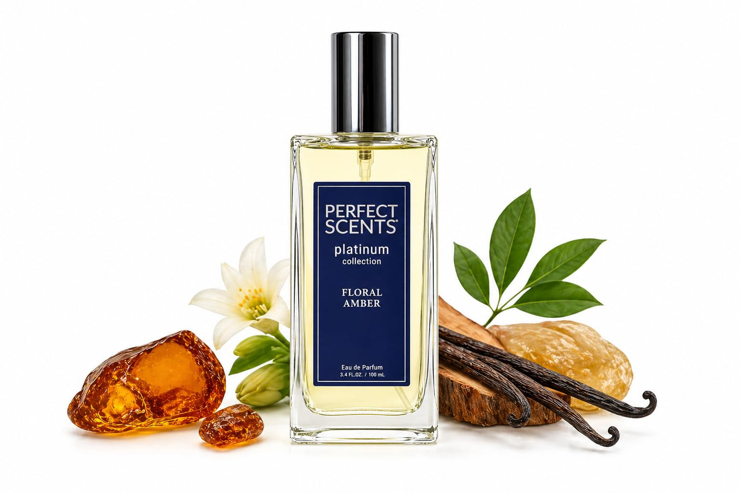 Perfect Scents Fragrances | Inspired by Chanel’s Coco Mademoiselle | Platinum Collection | Floral Amber | Women’s Eau de Parfum | Vegan, Paraben & Phthalate Free | Never Tested on Animals | 3.4 Fl Oz