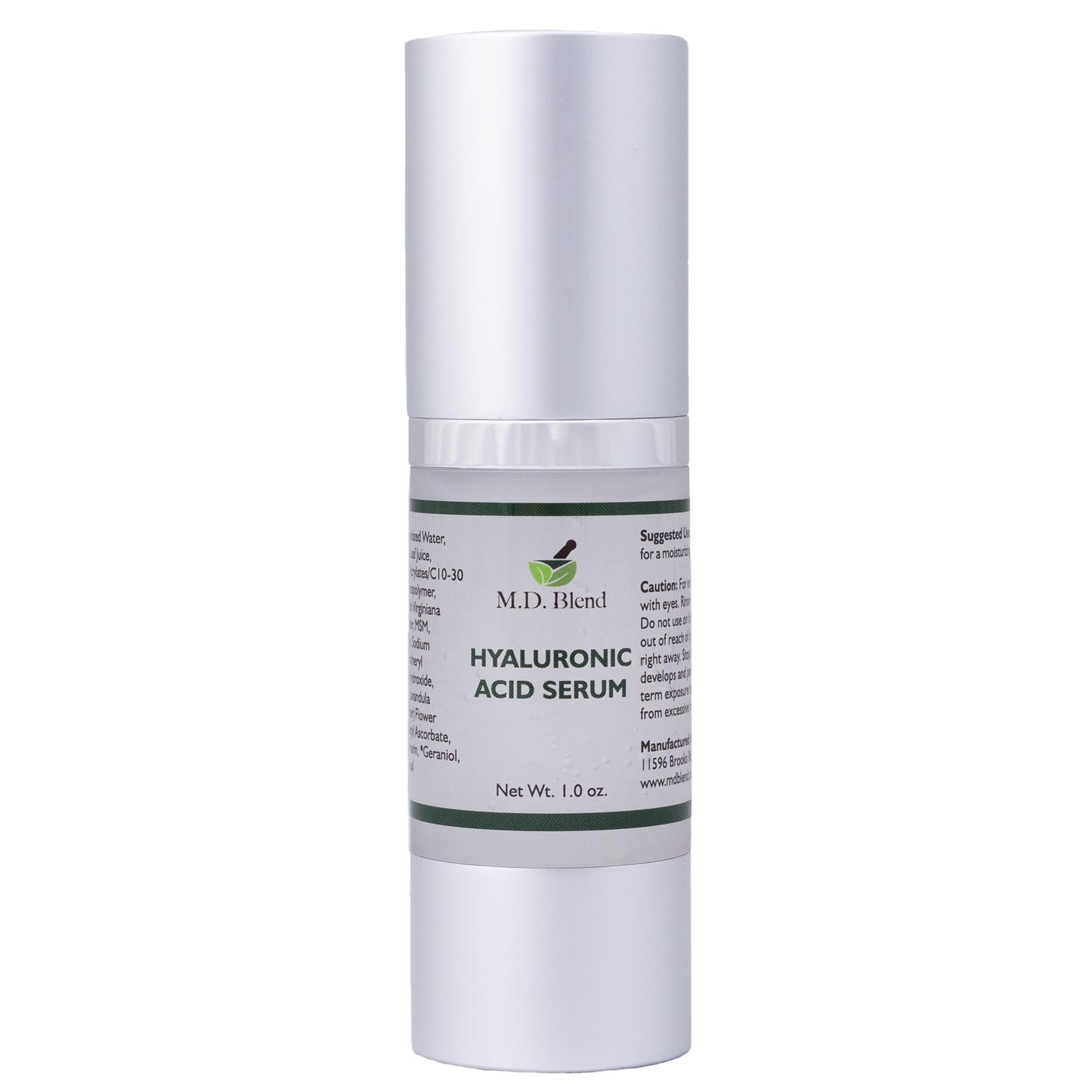 M.D. Blend Hyaluronic Acid Serum, Hydrating Face Serum for Dry Skin, Anti-Aging Serum, Daily Serum for Face, Facial Moisturizer & Skin Serum for Women, 30ml
