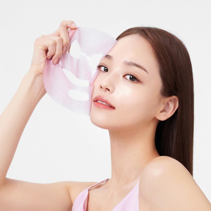 Cell Fusion C Glass Skin Collagen Mask - Overnight Hydrogel with Triple Collagen | Hydrating & Plumping, 1.23 oz. x 5 Sheets