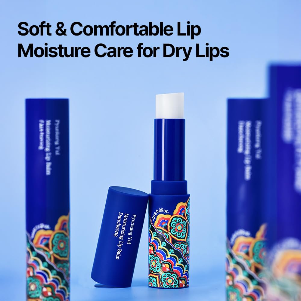 Pyunkang Yul PKY Dancheong Moisturizing Lip Balm for Dry & Sensitive Lips, Smooth Protective Care with Essential Oils, Korean Skincare (2.8 g / 0.1 Oz)