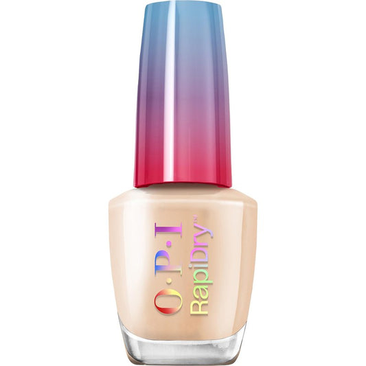 OPI RapiDry Can’t Hardly Wait | Opaque Soft Tan Crème Quick Dry Nail Polish | Vegan, Smudge Proof, Fast Drying
