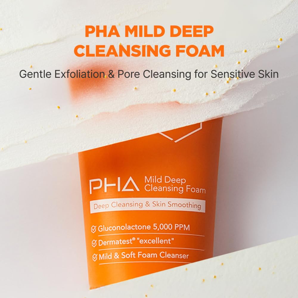 ISOI PHA Mild Deep Cleansing Foam with PHA Formula, 3.38 fl oz
