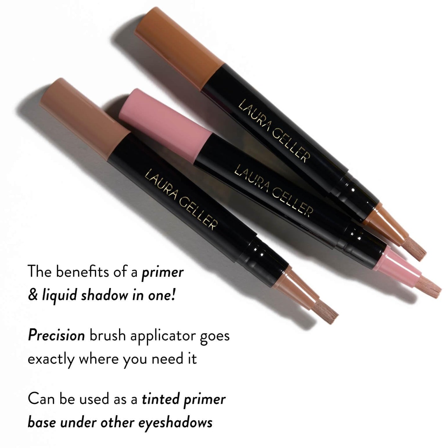 LAURA GELLER NEW YORK Spackle Waterproof Eye Hues | Liquid Waterproof Eyeshadow for Hooded Eyes & Mature Skin | Resists Creasing and Transfer | Liquid Shadow + Eyeshadow Primer | Blossom
