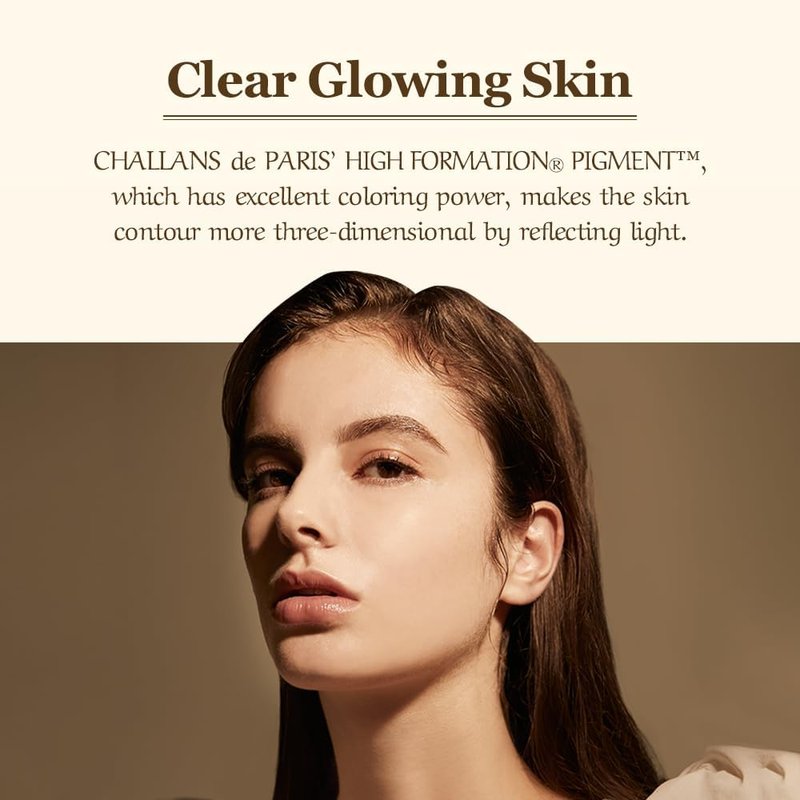 [CHALLANS de PARIS] CUSHION de LUMINÁRE EX – 23 Medium Beige | Radiant Glow Cushion Foundation, Full Coverage, Long-Lasting Wear, Premium Formula, Smooth & Luminous Finish, 0.53 oz