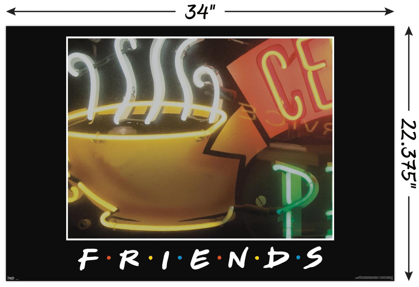 Trends International Friends - Coffee Wall Poster, 22.375" x 34", Unframed Version