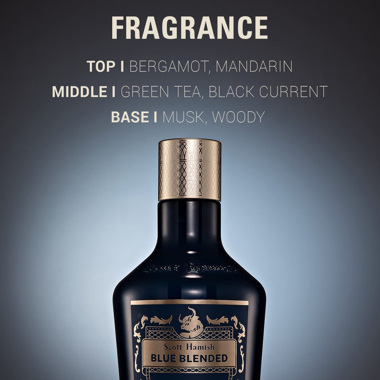 Scott Hamish Blue Blended Lotion Essence – Men Anti Aging Face Moisturizer with Hyaluronic Acid & Amino Acid – Anti Wrinkle Face Emulsion to Restore Vitality & Firmness, 6.09 fl.oz.