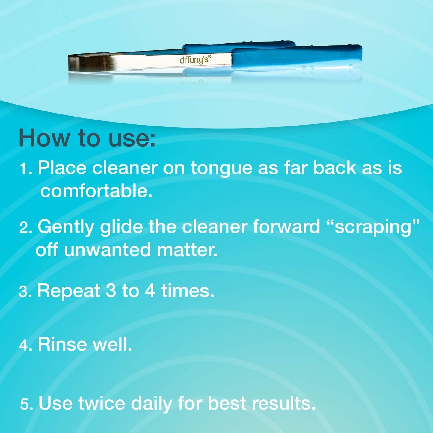 Stainless Steel Tongue Scraper - Metal Oral Hygiene Tool for Fresh Breath | Easy-Grip Handle, Travel Case - 4 Pack