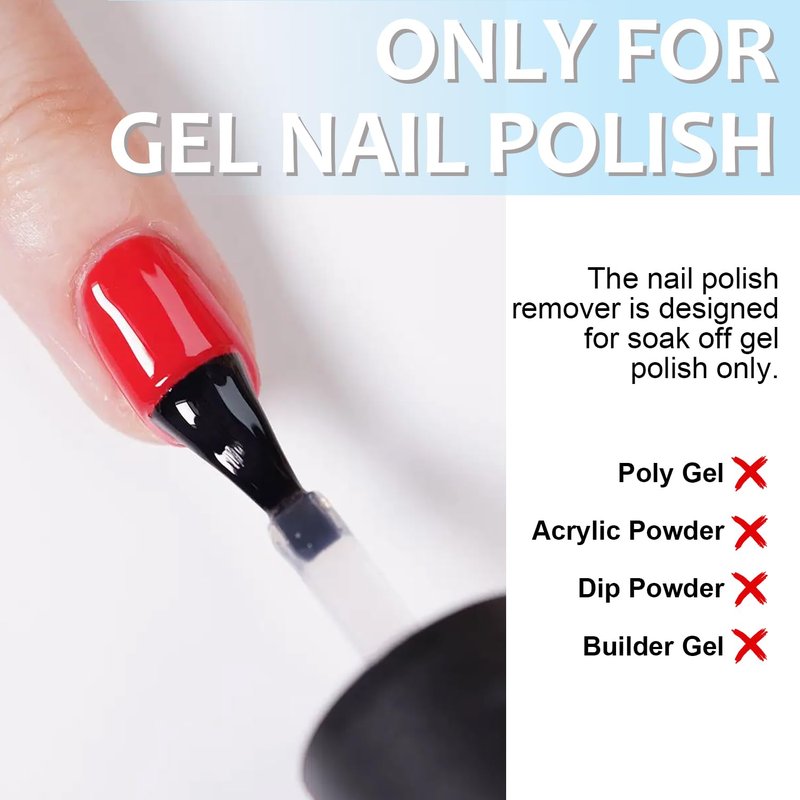 HiLemon Quick Gel Nail Polish Remover Kit, Magickly Remove Polish in 3-5 Mins for Nail Gel, with a 15ml Gel Remover, Cuticle Oil & Nail Tools, No Need to Soak or Wrap (Remover&Oil)