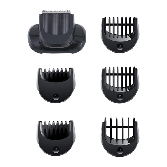 Beard Trimmer Attachment Fit for Br-aun Series 5, 6 and 7 Electric Razors 1/2/3/5/7mm, Replacement Shaver Guide Combs for 5018s, 5020s, 6075cc, 7071cc, 7075cc, 7085cc, 7020s, 5050cs, 6020s, 6072cc