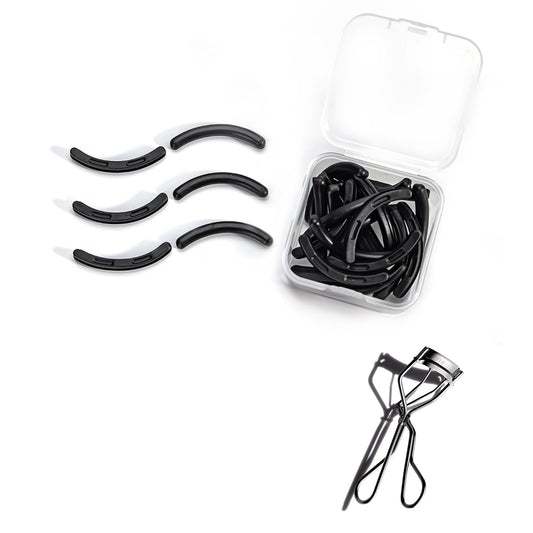 Eyelash Curler Refills Compatible with shu uemura,Eyelash Curler Pads 24PCS,Silicone Lash Curler Refill Pads Compatible with shu uemura (Black)