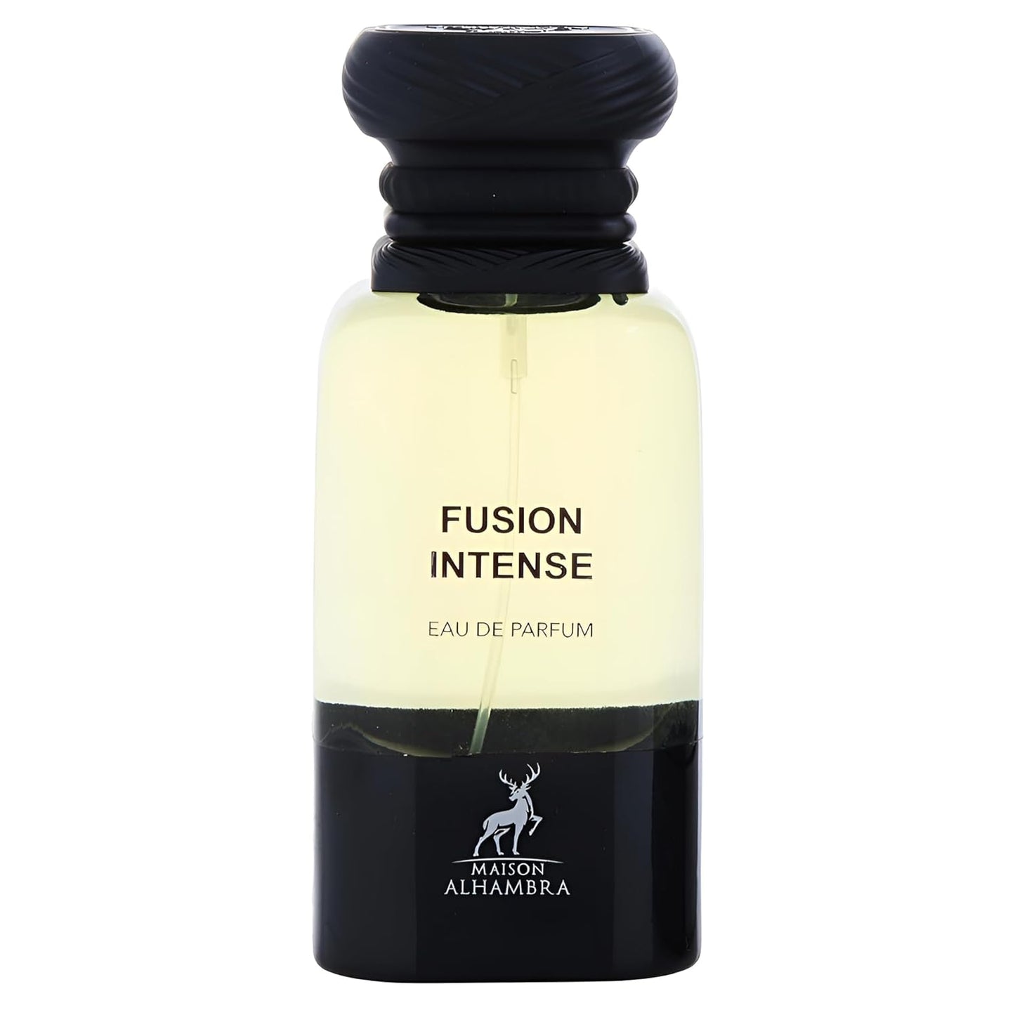 Maison Alhambra Fusion Intense Eau de Parfum Spray - Long-Lasting Aromatic Woody Leather Fragrance for Unisex | 2.7 Ounce (80 ml)