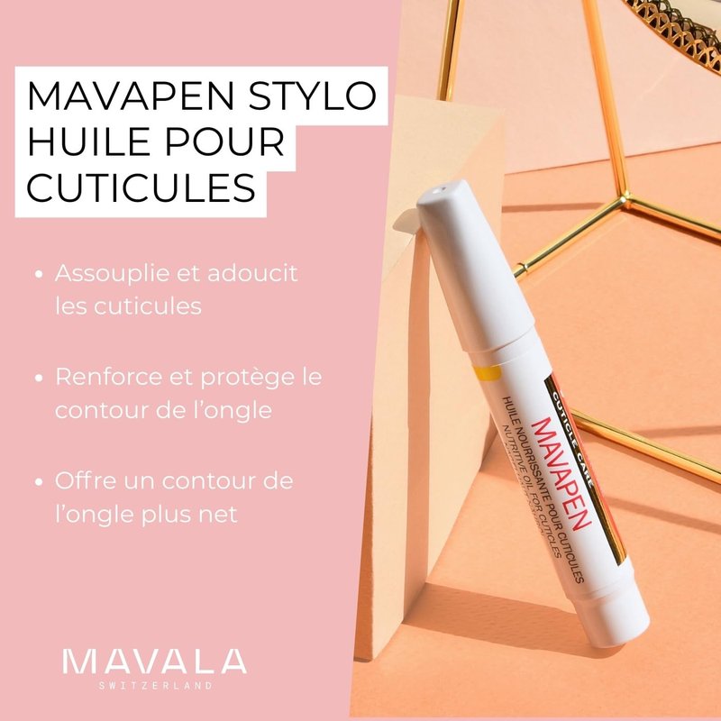 MAVALA Mavapen | Cuticle Repair with Vitamin E | Repairs and Nourishes Dry Cuticles | Maintain Perfect Nail Contour, 0.15oz