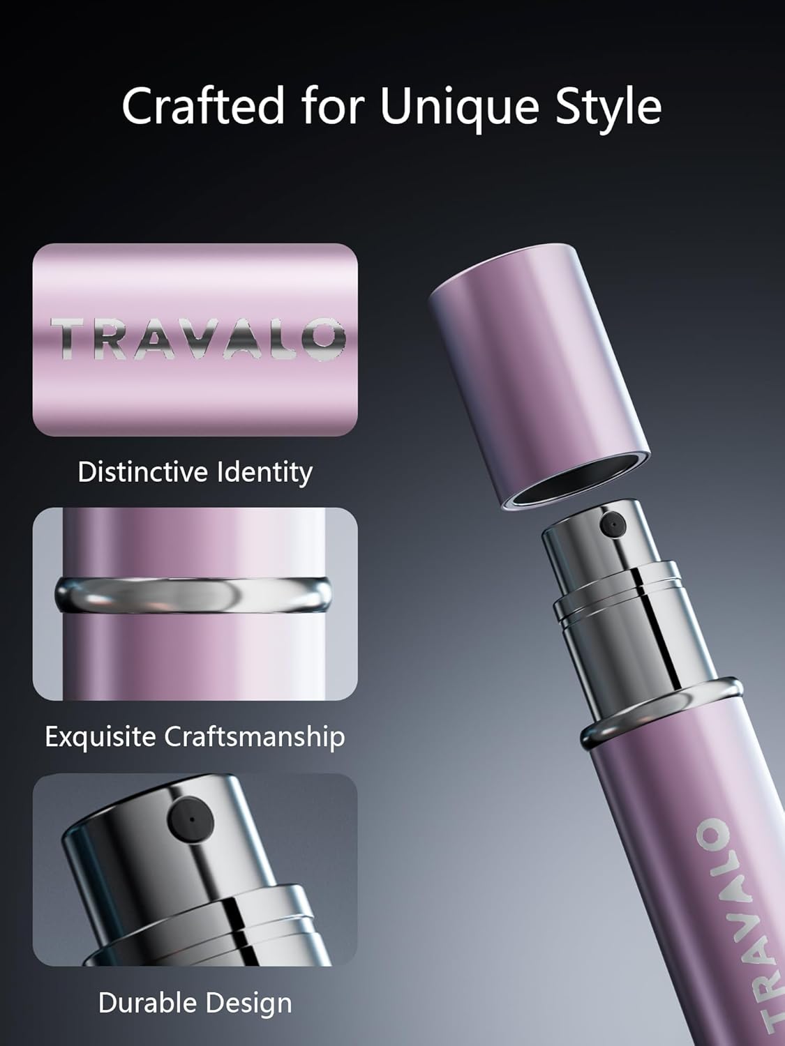Refillable Perfume Atomizer - Mini Travel Cologne Dispenser | Portable Bottom Filling Bottle for Men & Women
