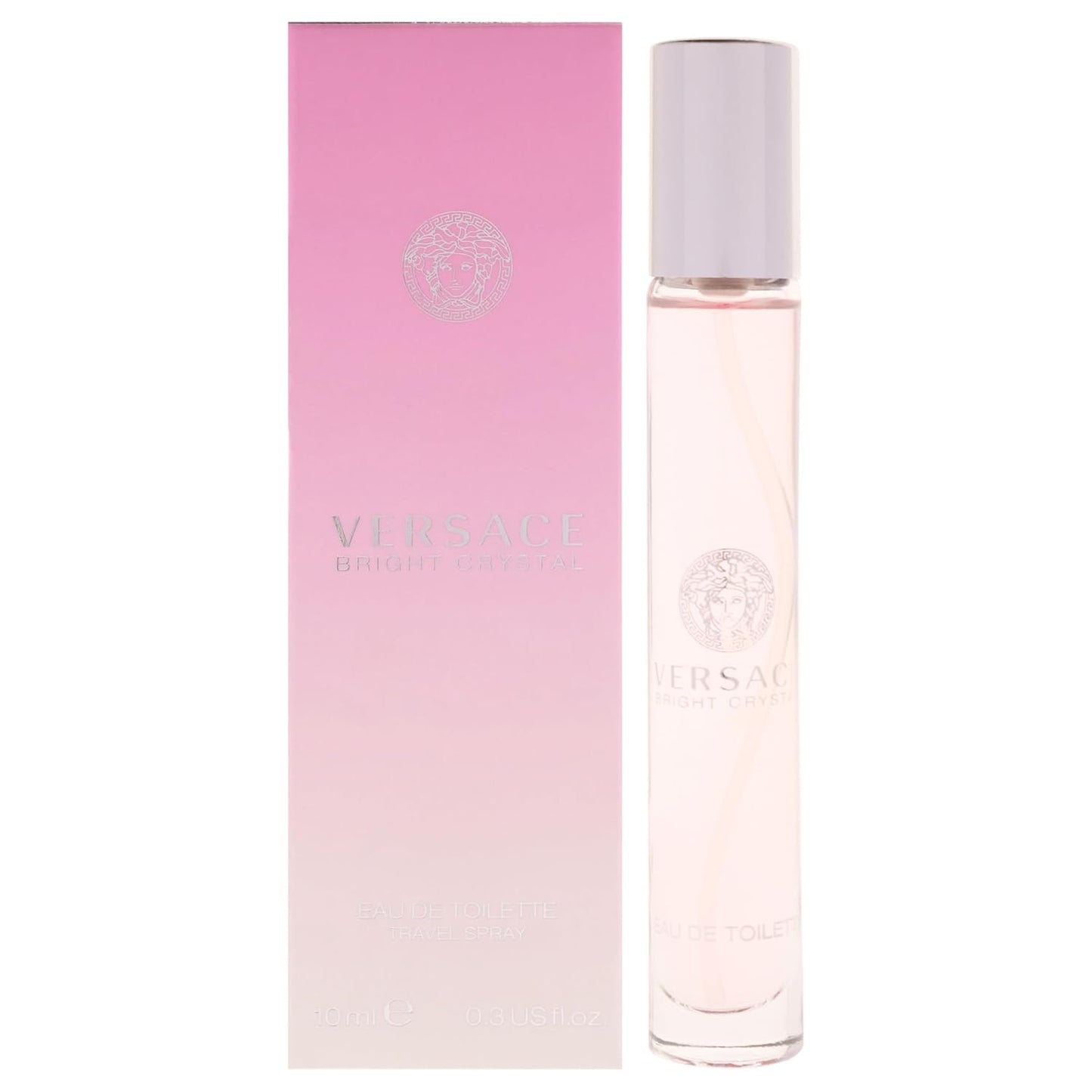 Versace Bright Crystal Eau De Toilette Spray for Women - Fresh Floral Fragrance | 0.3 Oz