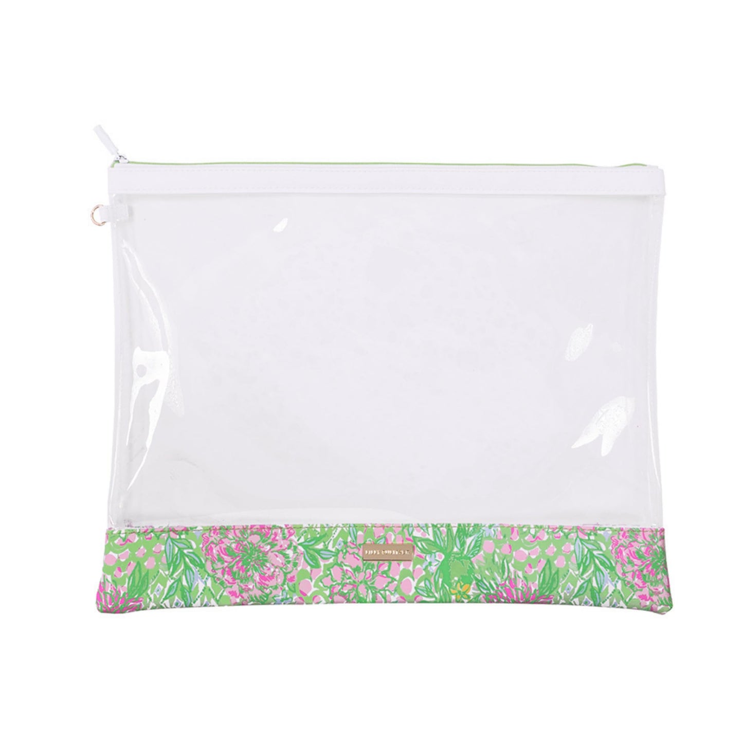 Lilly Pulitzer Small Makeup Bags, Cosmetic Zipper Pouches for Travel and Purse, Set of 3, Lime Feeling Good