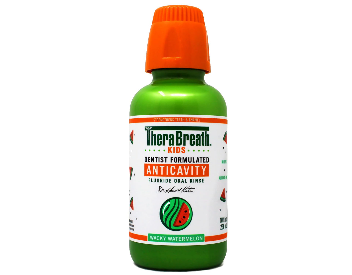 TheraBreath Kids Mouthwash with Fluoride, Organic Strawberry Splash, Anticavity, 10 fl oz & TheraBreath Kids Mouthwash with Fluoride, Organic Wacky Watermelon, Anticavity, 10 fl oz