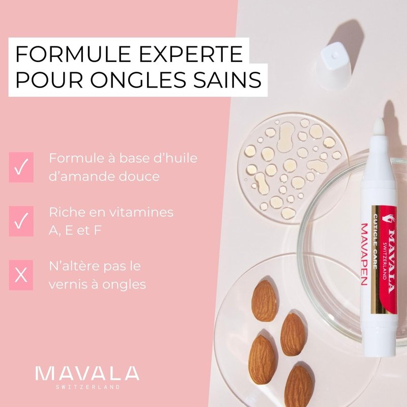 MAVALA Mavapen | Cuticle Repair with Vitamin E | Repairs and Nourishes Dry Cuticles | Maintain Perfect Nail Contour, 0.15oz