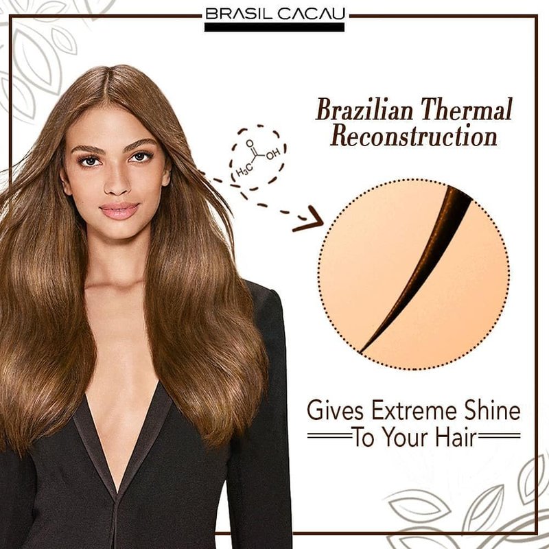 Brasil Cacau Keratin Treatment - 3 Step Hair Smoothing System for Frizz Control
