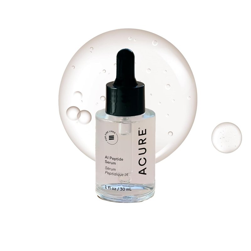 Acure AI Peptide Face Serum - Anti-Aging Hydrating Formula with Niacinamide | 1 fl oz for Firm, Glowing Skin