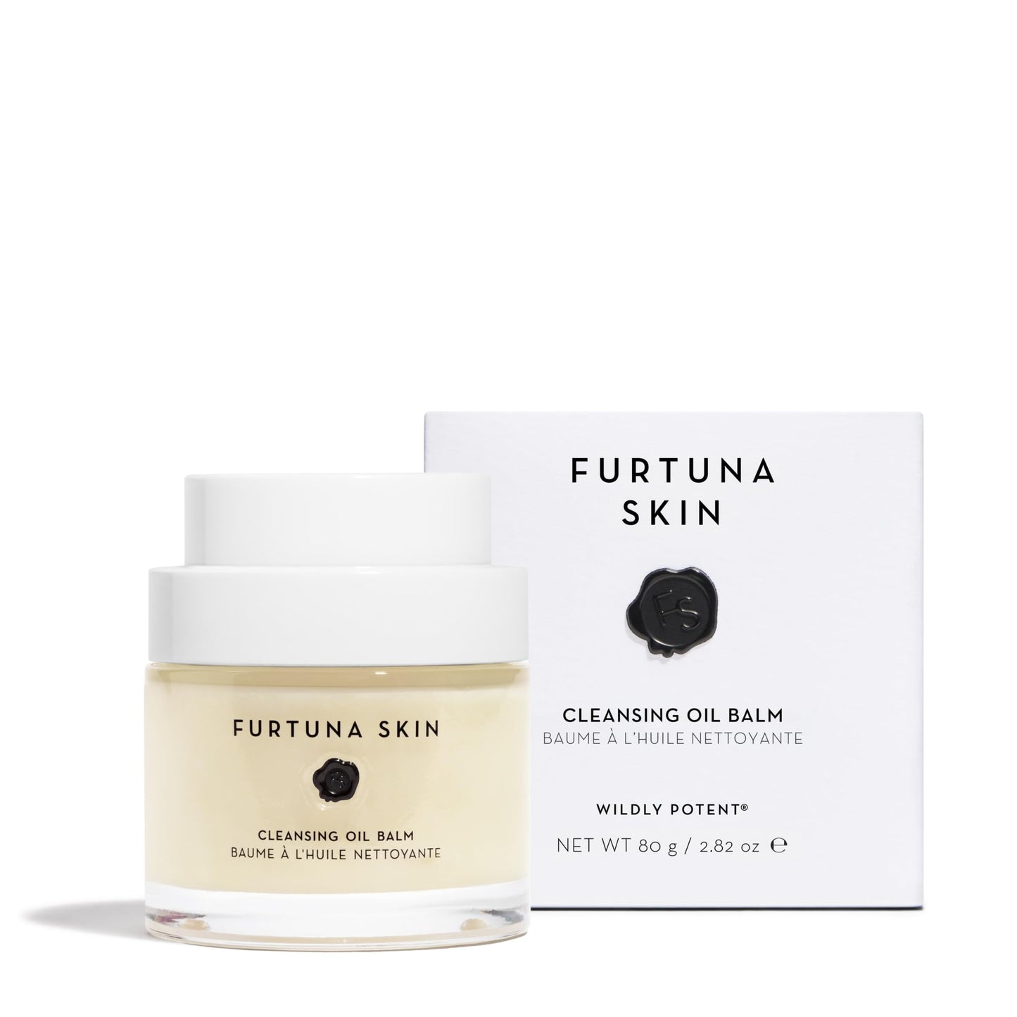 Furtuna Skin Cleansing Oil Balm - Luxurious Vegan Makeup Remover & Skin Nourisher, Olive Oil & Wild Organic Plants Blend, 80g