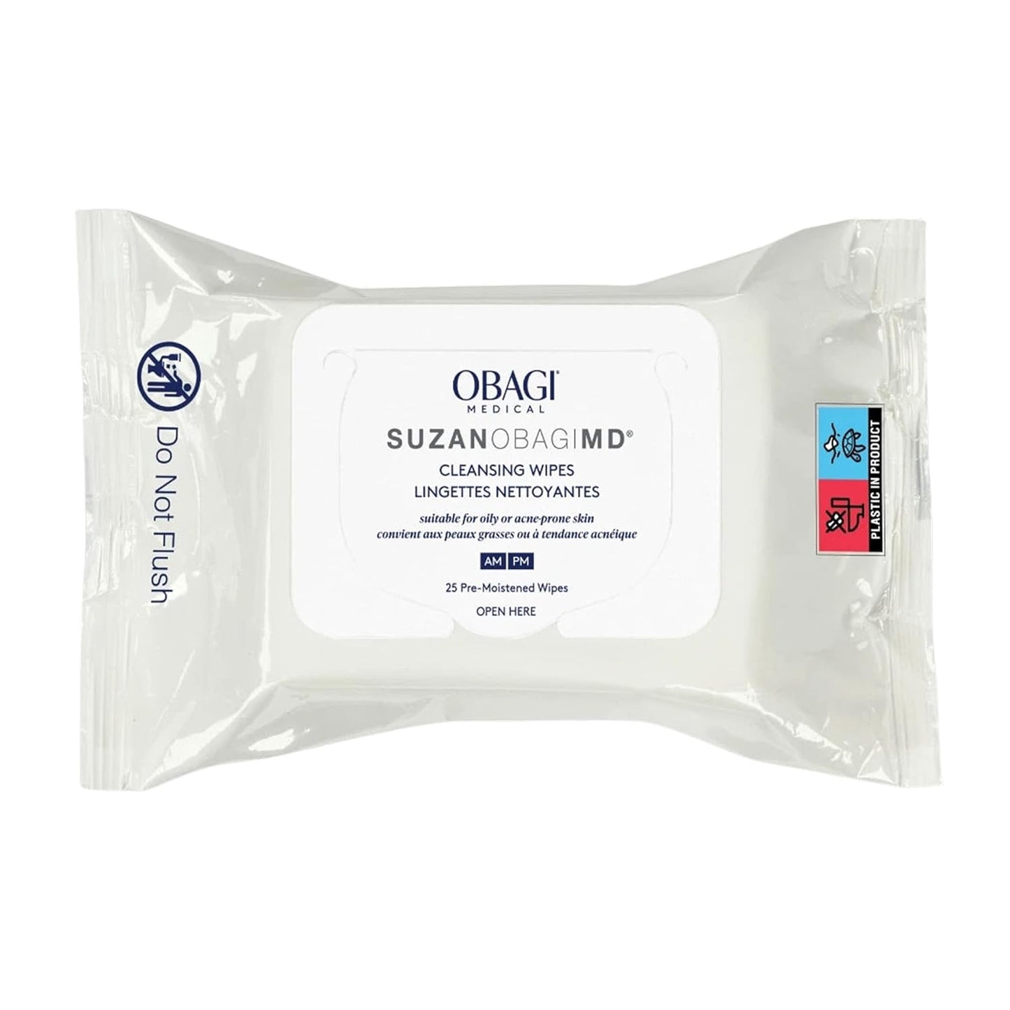 On-The-Go Cleansing Wipes for Oily & Acne-Prone Skin | 25 Count