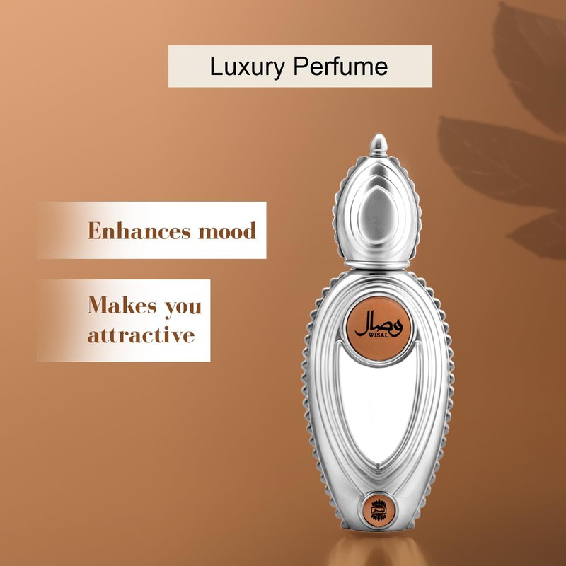Ajmal Wisal Eau de Parfum for Women – 1.7 oz | Long Lasting Arabic Perfume | Fruity, Spicy, Woody Scent | Elegant Everyday Fragrance | Made in Dubai | Middle Eastern Luxury Perfume
