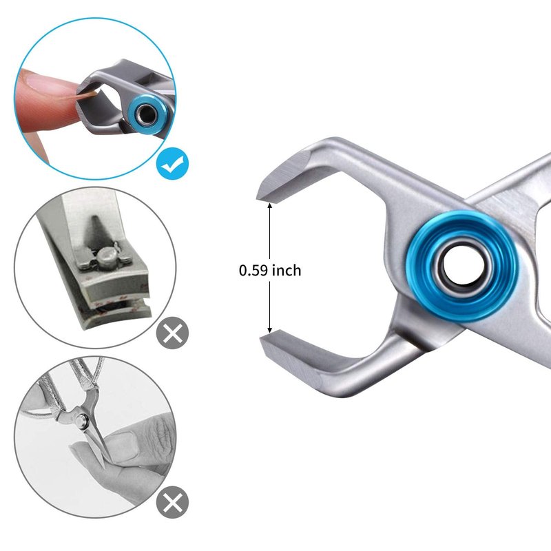 Mudder 2 Pieces Oversized Thick Nail Clippers for Tough Toenails Fingernails Stainless Steel Fingernail Clipper Ultra Wide Jaw Sharp Trimmer Ingrown Manicure Pedicure Men Women Elder, 2 Size(Sliver)