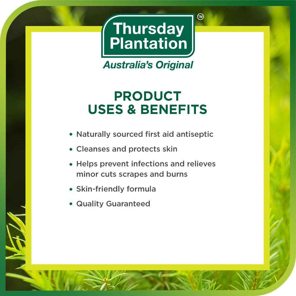 Thursday Plantation 100% Pure Australian Tea Tree Oil – 1.7 fl oz (50ml) – Natural Essential Oil – Cleanses and Purifies Skin – Made in Australia