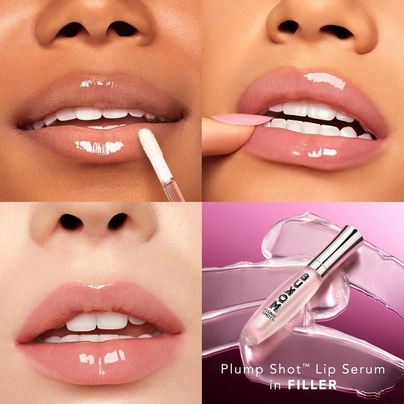 Buxom Women's Plump Shot Plumping Lip Serum - Shimmer Chrome Tints, Glossy - Filler (Clear)