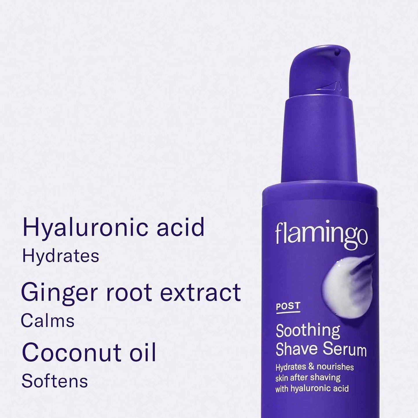 Flamingo Shaving Prep and Post Care Set for Women - Smoothing Shave Prep Scrub and Soothing Post Shaving Serum - Glow Shave Collection