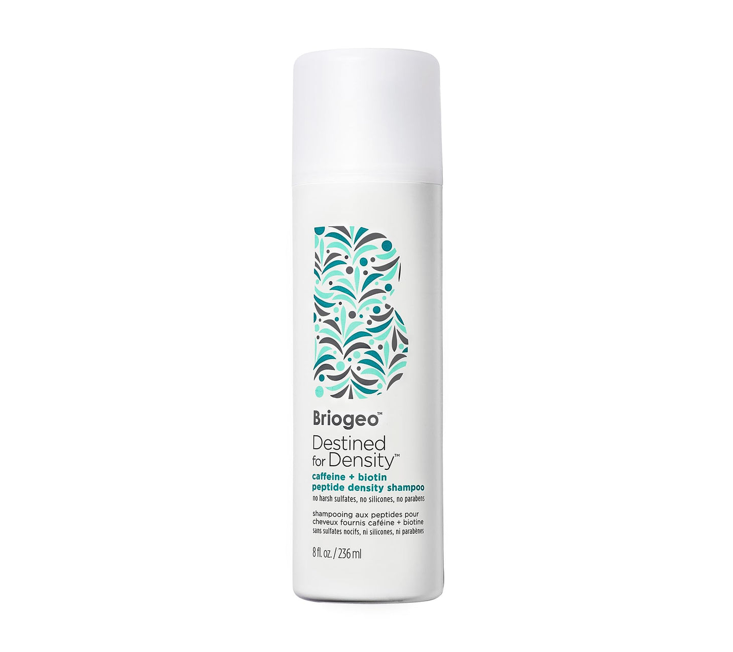 Briogeo Destined for Density Caffeine + Biotin Peptide Density Shampoo | Increases Hair Thickness and Volume for Fine or Thinning Hair | Sulfate-Free | Vegan & Cruelty-Free | 8 fl oz