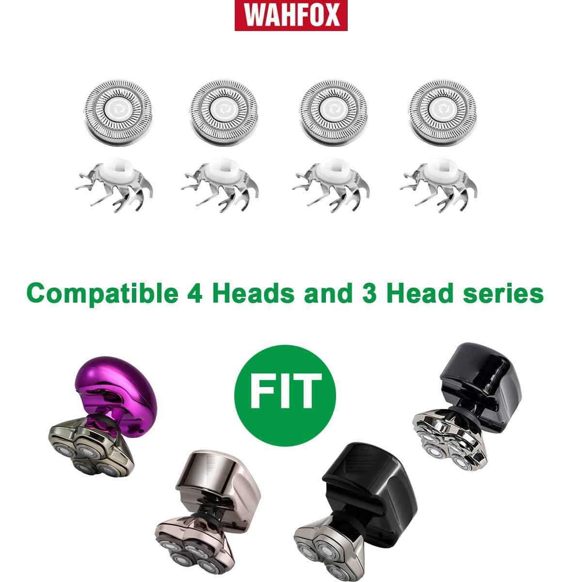 8 pcs Shaver Replacement Blades for Skull Shaver Pitbull Replacement Blades for Carver Pitbull Gold PRO/Platinum PRO/Silver PRO Pitbull Gold Replacement Heads…