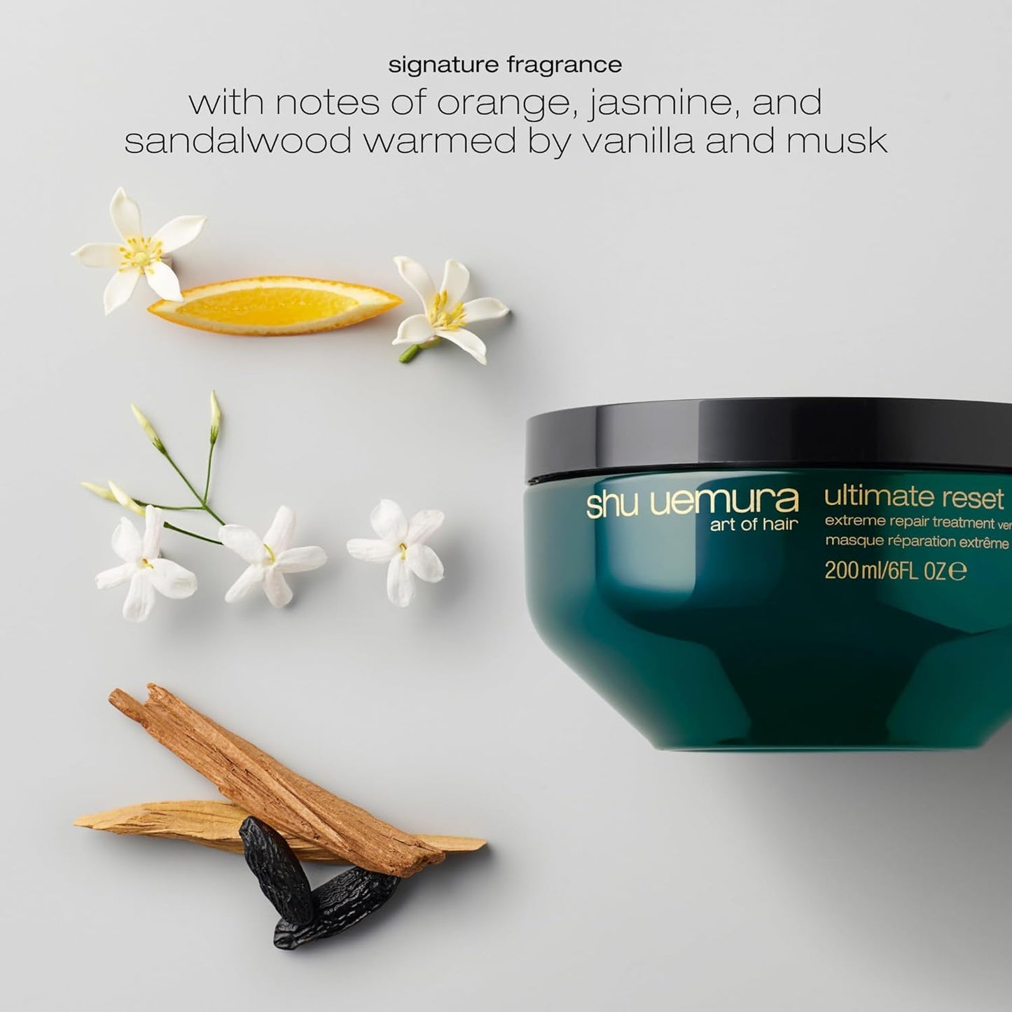 shu uemura art of hair ultimate reset extreme repair mask - formulated with japanese rice extract to reduce split ends and breakage, deeply conditions and nourishes very damaged hair, 2.5 fl oz