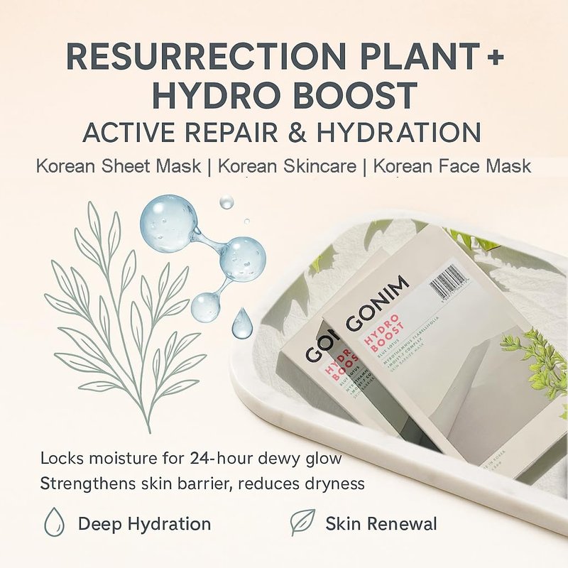 GONIM Face Mask Korean Skin Care with Hyaluronic Acid Serum, Vitamin C, Collagen Activation-Hydrating Face Masks Skincare, Anti Aging & Moisturizing Sheet Mask for All Skin Korean Face Mask 30mlx15pcs