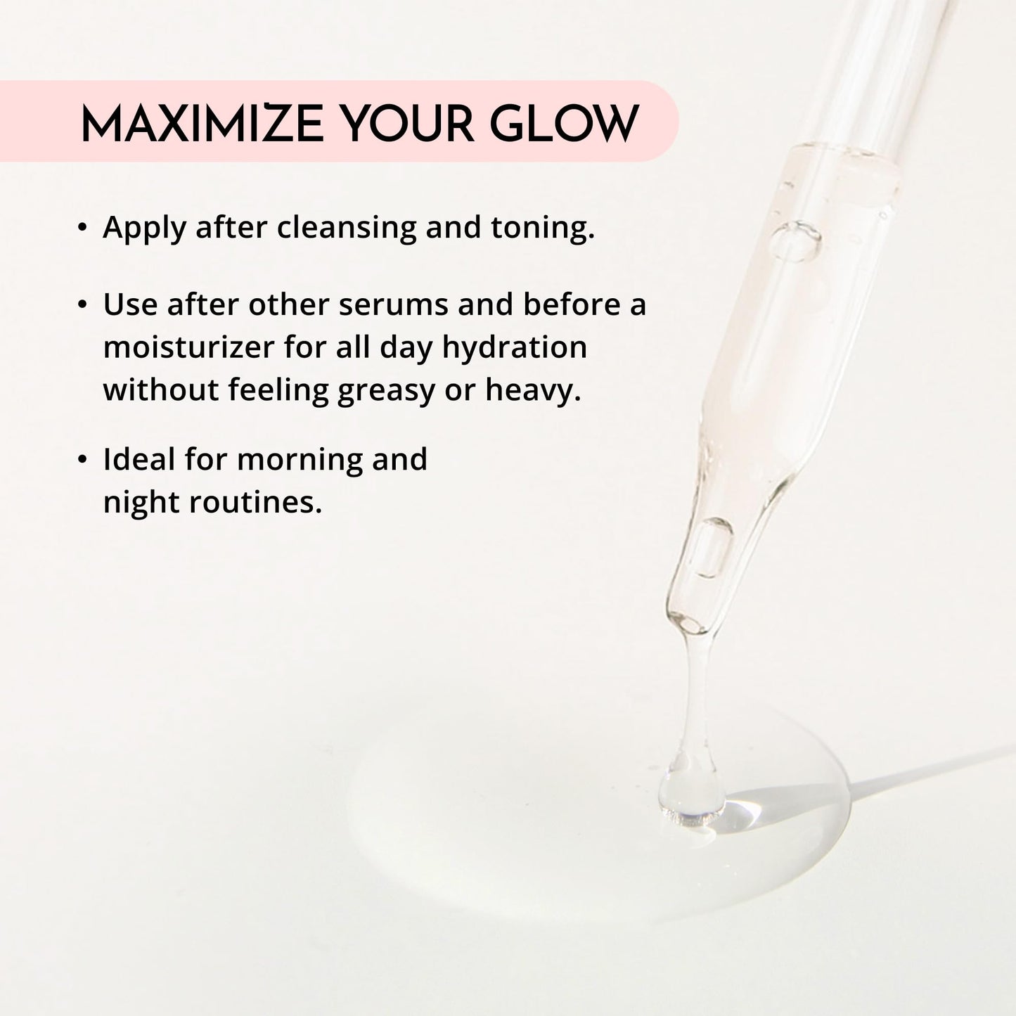 MAELOVE Hydrator Hyaluronic Acid B5 Serum with Resveratrol for Instantly Dewy Glow, Fills Fine Lines, Lightweight and Non Greasy, 1.0 fl oz