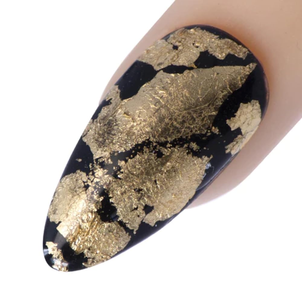 Young Nails Foil Nail Art Sheets - Easy Transfer Foils for Acrylic Nails, Gel Polish & Nail Polish - High-Shine Metallic Nail Foils for Stunning Manicures, Gold, 0.25 oz
