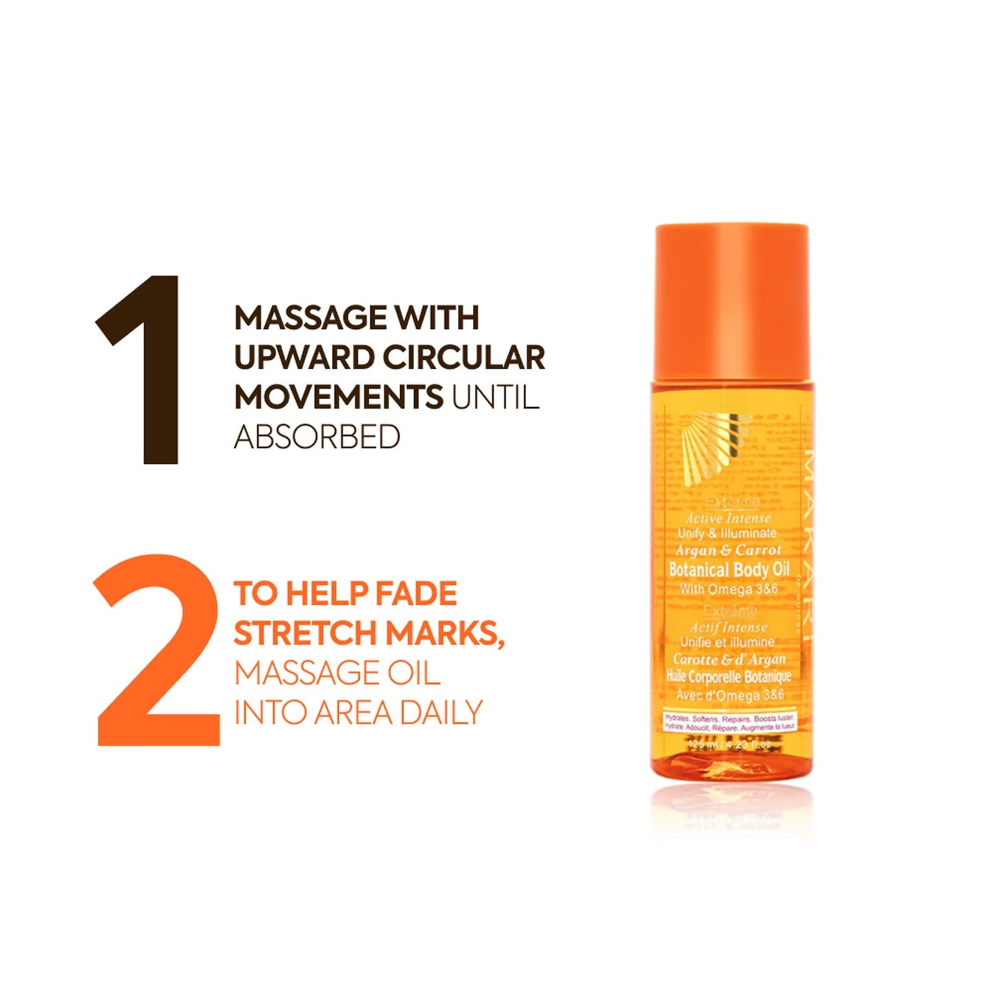 MAKARI Extreme Active Intense Botanical Body Oil (125 ml) | Softens, Conditions, Hydrates, and Rejuvenates Skin | Helps Fade Marks, Blemishes, and Spots | Recommended for All Skin Types
