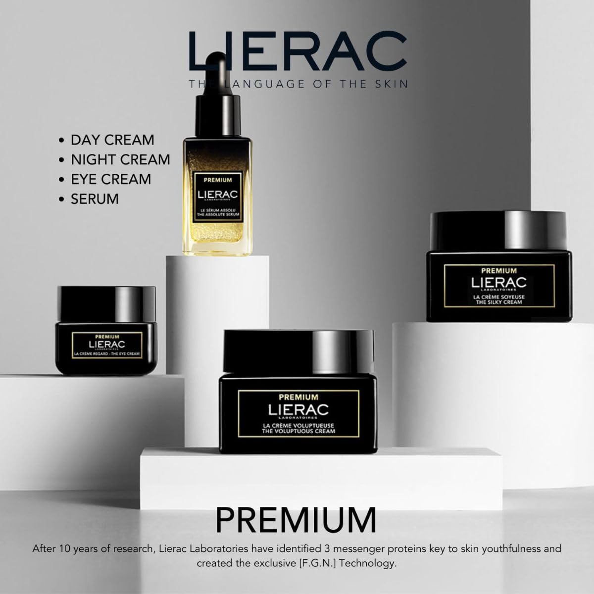 Lierac The Voluptuous Face Cream - Wrinkle-Minimizing Face Moisturizer Cream for Woman - 50ml (Eco-Refill)