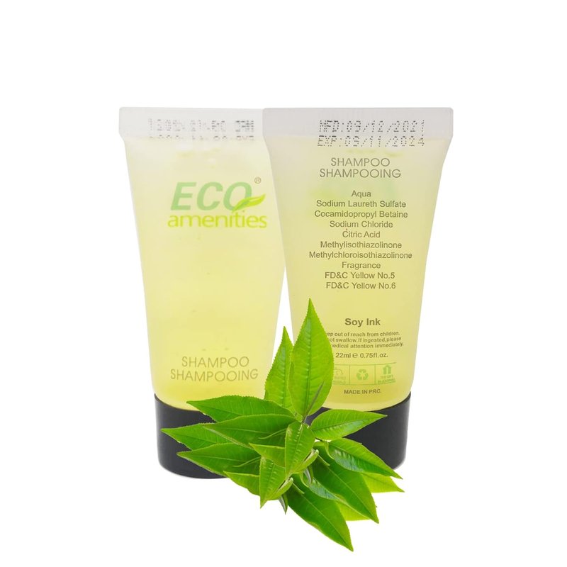 Eco Amenities - Travel Size Hotel Shampoo Bulk Pack | 72 Individually Wrapped 0.75oz Mild & Refreshing Scent