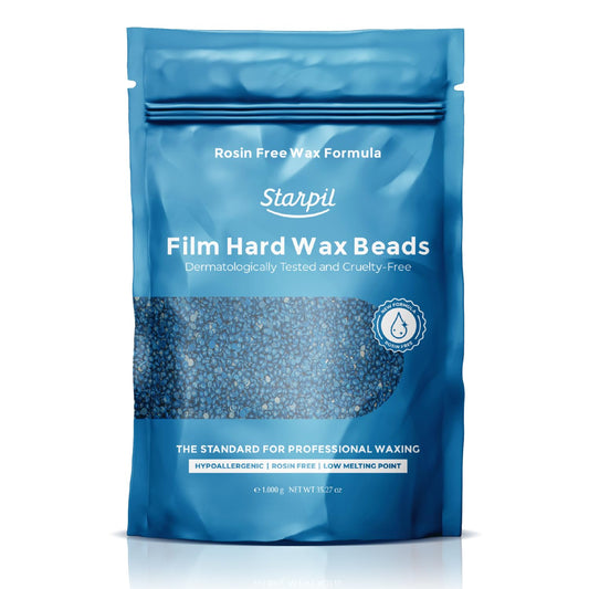 Starpil Wax 1000g / 2.2 lb Blue hypoallergenic Hard Wax Beads for Painless Hair Removal, Stripless Body Wax Beans, Polymer Blend Bikini, Coarse Hair Removal hypoallergenic wax Beads for Sensitive Skin