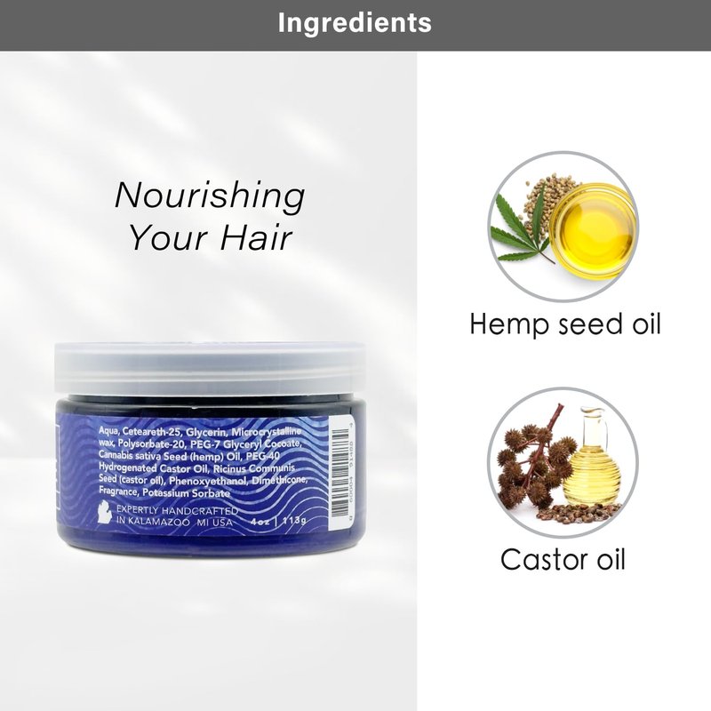 SAMSON'S HAIRCARE Foster the Hair Gel Pomade – High Hold, Water-Based for Braiding, Waves & Edge Control – Easy Rinse, Nourishing Formula 4 oz.