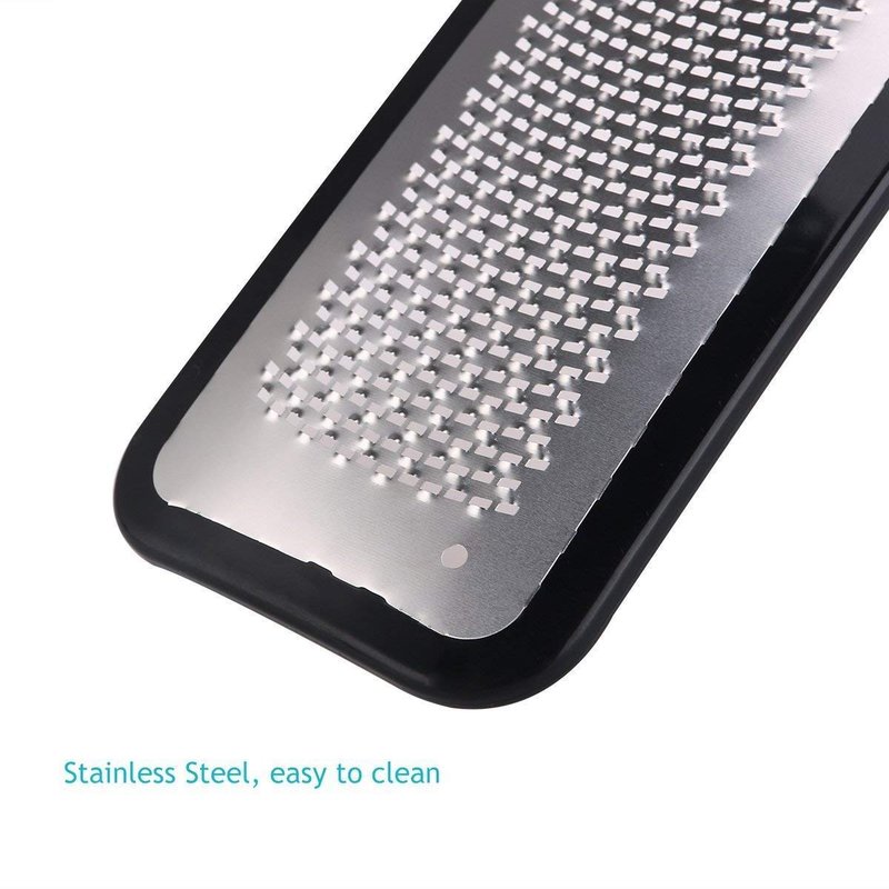Colossal Foot Rasp Foot File and Callus Remover, Best Foot Care Pedicure Metal Surface Tool to Remove Hard Skin, Can be Used on Both Wet & Dry feet, High Grade Stainless Steel File - Black