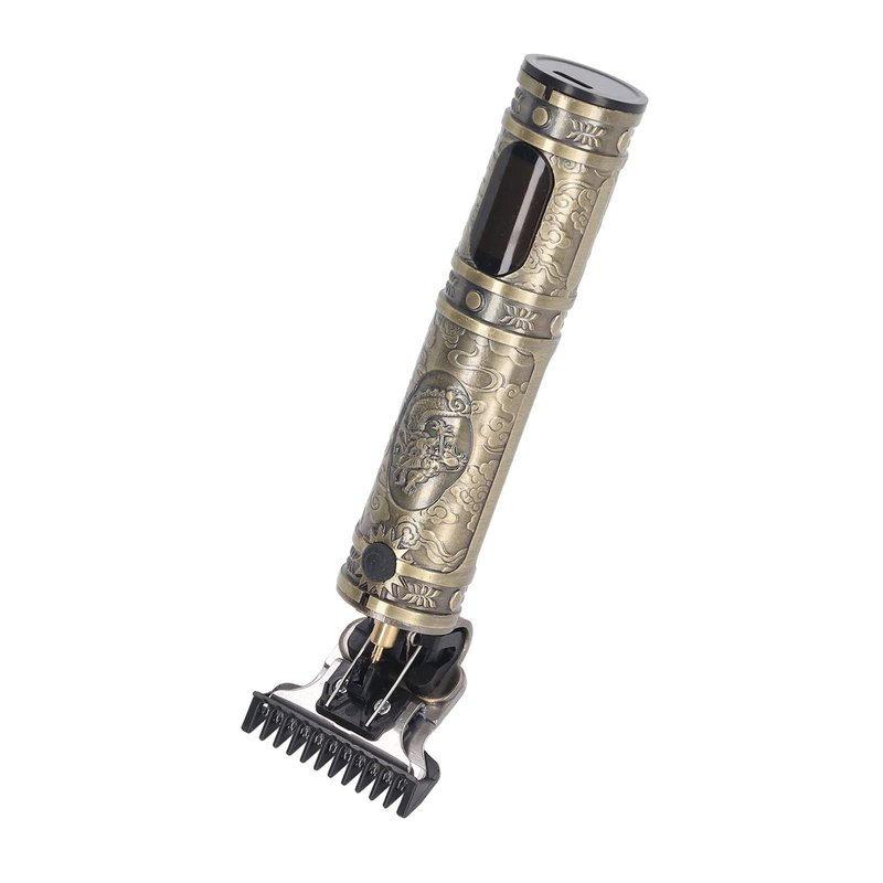 Haofy Hair Clipper, LCD Display Delicate Electric Hair Clipper Easy Cleaning Professional with 3 Combs for Outdoor