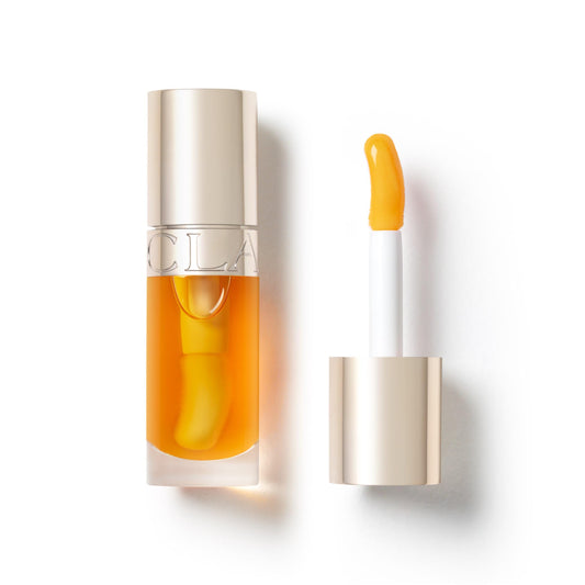 Clarins Lip Comfort Oil |Soothes, Comforts, Hydrates and Protects Lips |Sheer, High Shine Finish |Visibly Plumps |93% Natural Ingredients |Organic Sweetbriar Rose Oil, Rich in Omega-6 and Omega-3