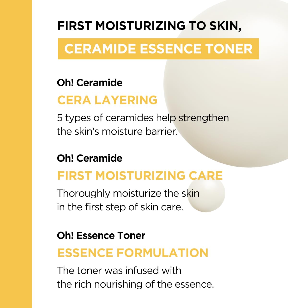 BRTC Ceramide 3days Toner | Moisture Solution | Essence Toner | Ceramide Layering | for Dry & Dull Skin, Korean Skincare (150ml, 5.70 fl.oz)