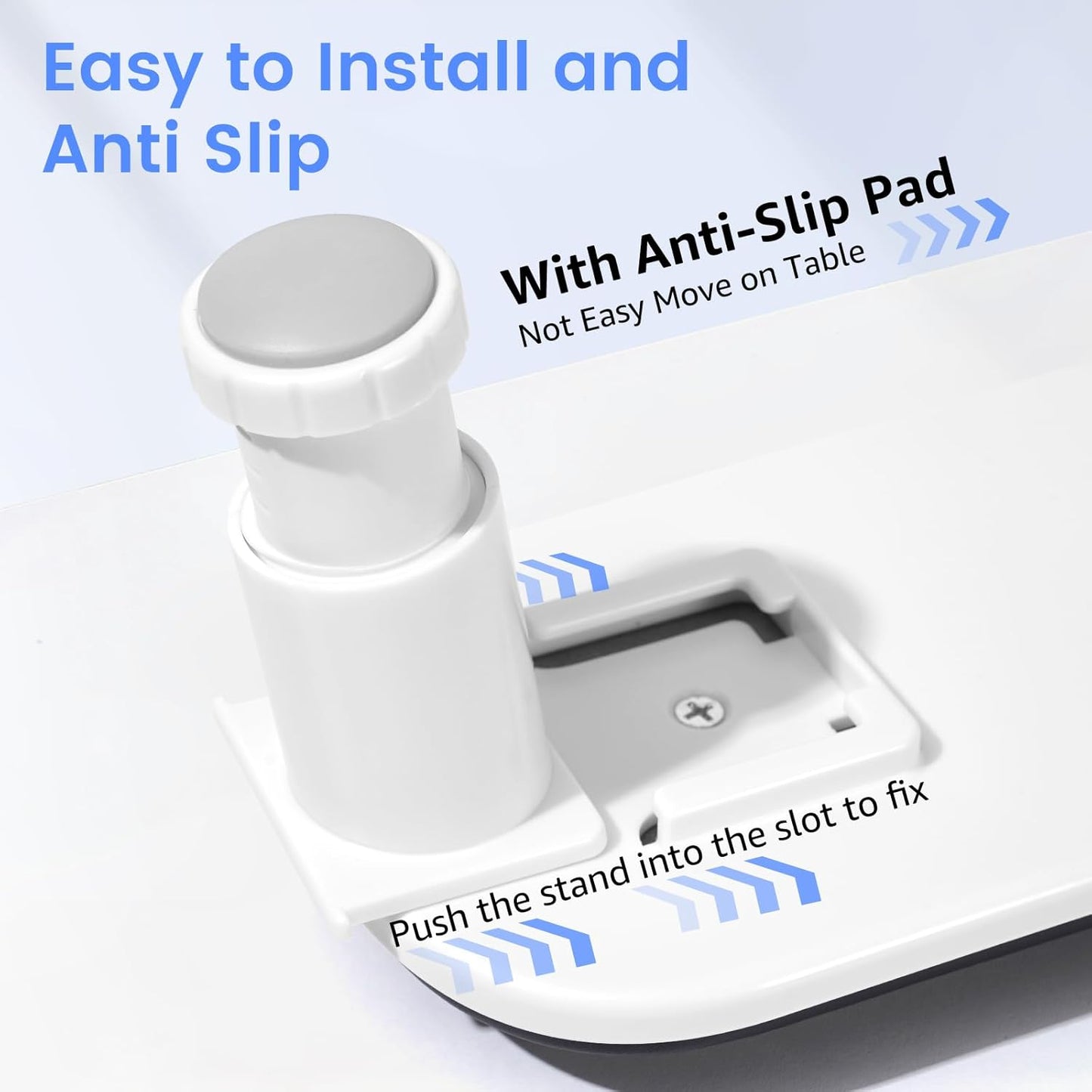 Manicure Nail Arm Rest - 3rd Gen Adjustable U-Shaped Hand Pillow with Rotating Phone Stand | Black
