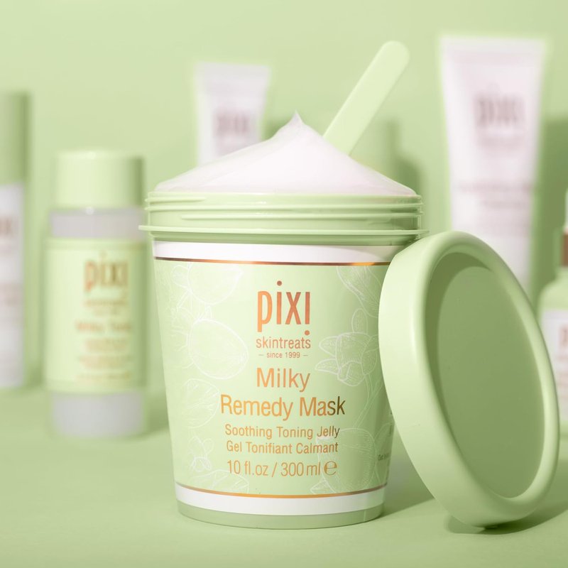 Pixi Milky Remedy Mask - Soothing Jelly Mask with Coconut, Oat & Chamomile | 10 fl oz/300 ml