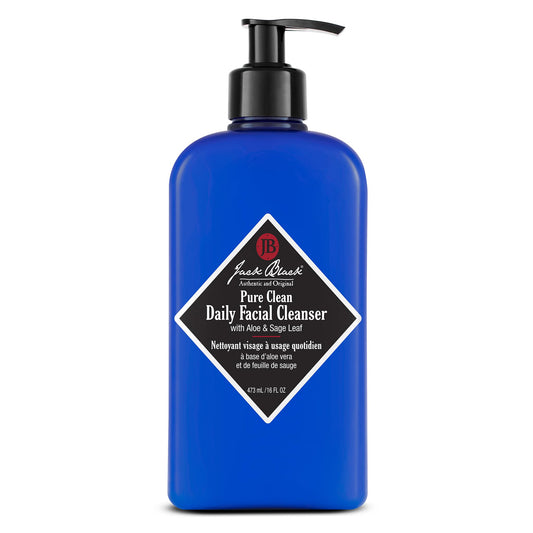 Jack Black Pure Clean Daily Facial Cleanser for Men - 2-in-1 Mens Facial Cleanser & Toner, 16 Fl Oz