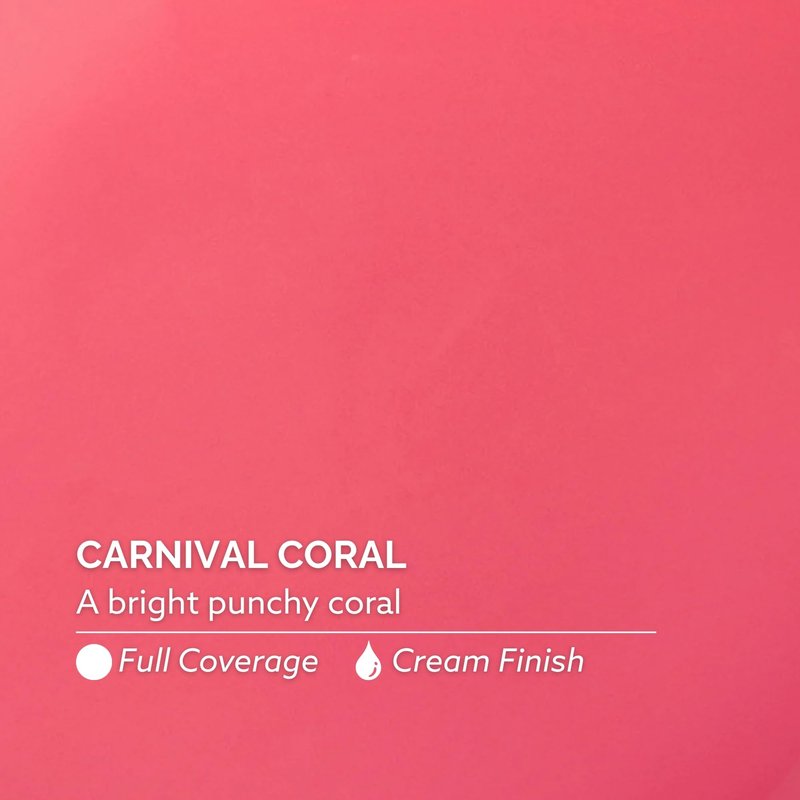 Dazzle Dry Nail Lacquer (Step 3) - Carnival Coral - A bright punchy coral. Full coverage cream. (0.5 fl oz)